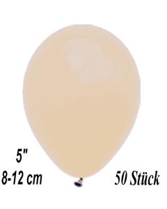 Luftballons 12 cm, Safari Beige, 50 Stück