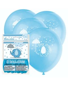 Luftballons Baby Shower, Blau