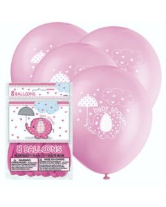 Luftballons Baby Shower, Pink