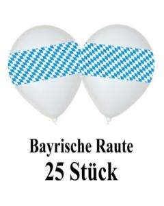 Luftballons bayrische Raute 25 Stueck
