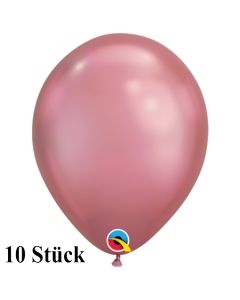 Qualatex Luftballons in Chrome Mauve, 27,5 cm, 10 Stück