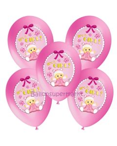 5 Stück Luftballons It's a Girl Baby