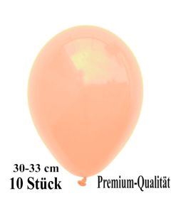 Premium Luftballons aus Latex, 30 cm - 33 cm, pfirsich, 10 Stück
