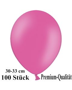 Premium Luftballons aus Latex, 30 cm - 33 cm, pink, 100 Stück