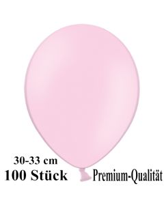 Premium Luftballons aus Latex, 30 cm - 33 cm, rosa, 100 Stück