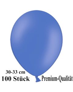 Premium Luftballons aus Latex, 30 cm - 33 cm, ultramarin, 100 Stück