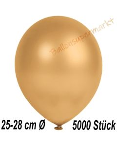 Metallic Luftballons in Gold, 25-28 cm, 5000 Stück