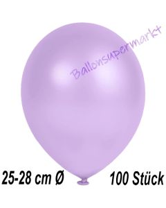 Metallic Luftballons in Lila, 25-28 cm, 100 Stück