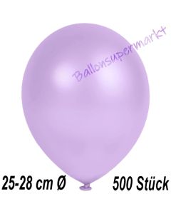 Metallic Luftballons in Lila, 25-28 cm, 500 Stück