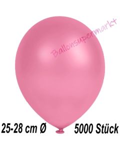 Metallic Luftballons in Rosa, 25-28 cm, 5000 Stück