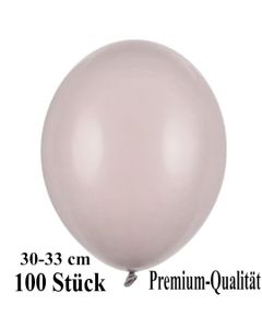 Premium Luftballons aus Latex, 30 cm - 33 cm, hellgrau, 100 Stück