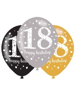 Sparkling Celebration 18, Luftballons zum 18. Geburtstag