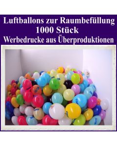 Luftballons zur Raumbefüllung, 1000 Stück