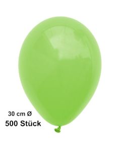 Luftballon Apfelgrün, Pastell, gute Qualität, 500 Stück