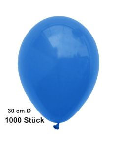 Luftballon Blau, Pastell, gute Qualität, 1000 Stück