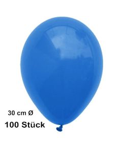 Luftballon Blau, Pastell, gute Qualität, 100 Stück