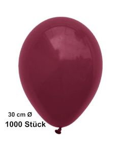 Luftballons 30 cm, Burgund, 500 Stück