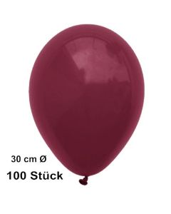 Luftballon Burgund, Pastell, gute Qualität, 100 Stück