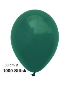 Luftballon Dunkelgrün, Pastell, gute Qualität, 1000 Stück