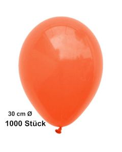 Luftballon Orange, Pastell, gute Qualität, 1000 Stück