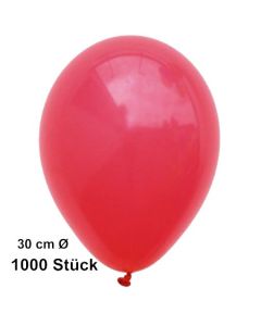 Luftballon Rot, Pastell, gute Qualität, 1000 Stück