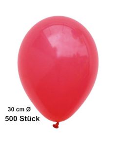 Luftballon Rot, Pastell, gute Qualität, 500 Stück