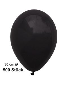 Luftballon Schwarz, Pastell, gute Qualität, 500 Stück