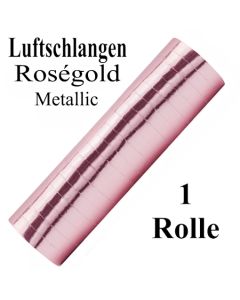 Luftschlangen Rosegold Metallic