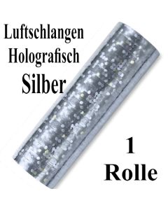 Luftschlangen Silber Holografisch