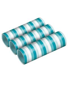 3 Rollen Luftschlangen Aqua Glamor