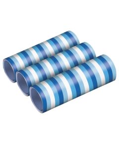 3 Rollen Luftschlangen Sky Blue