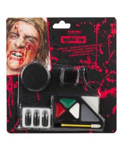 Horror Zombie, Schmink-Set zu Halloween