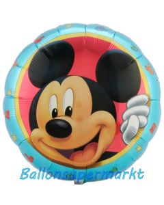 Micky Maus Portrait Folienballon, ungefüllt