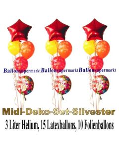 Midi-Deko-Set-Silvester-Ballons-Einweg-Helium-Happy-New-Year