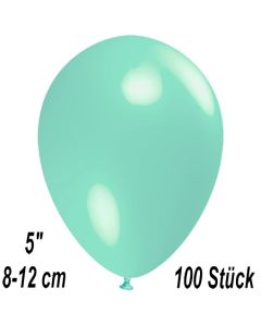 Luftballons 12 cm, Aquamarin, 100 Stück