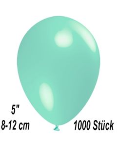 Luftballons 12 cm, Aquamarin, 1000 Stück