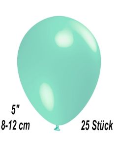 Luftballons 12 cm, Aquamarin, 25 Stück