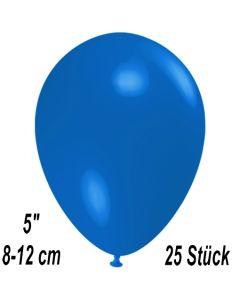 Luftballons 12 cm, Blau, 25 Stück