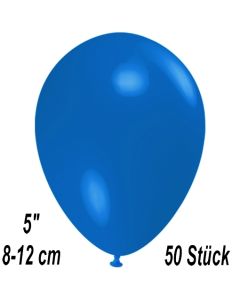 Luftballons 12 cm, Blau, 50 Stück