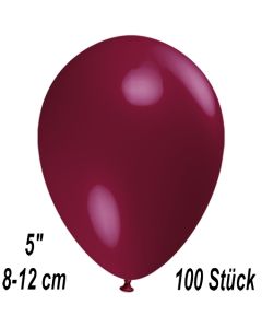 Luftballons 12 cm, Bordeaux, 100 Stück