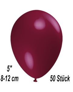 Luftballons 12 cm, Bordeaux, 50Stück
