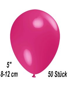 Luftballons 12 cm, Fuchsia, 50 Stück