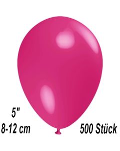 Luftballons 12 cm, Fuchsia, 500 Stück