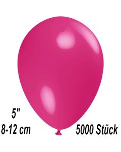 Luftballons 12 cm, Fuchsia, 5000 Stück