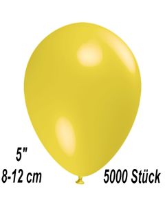 Luftballons 12 cm, Gelb, 5000 Stück