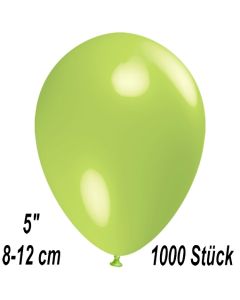 Luftballons 12 cm, Limonengrün, 1000 Stück