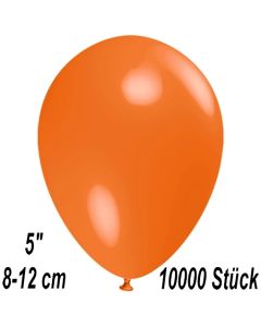 Luftballons 12 cm, Orange, 10000 Stück