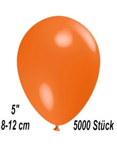 Luftballons 12 cm, Orange, 5000 Stück