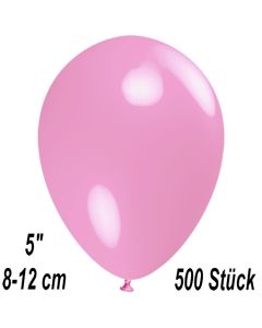 Luftballons 12 cm, Rosa, 500 Stück