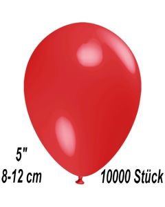 Luftballons 12 cm, Rot, 10000 Stück
